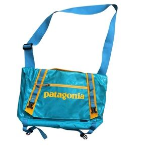 Patagonia Teal and Yellow/Orange Messenger Bag